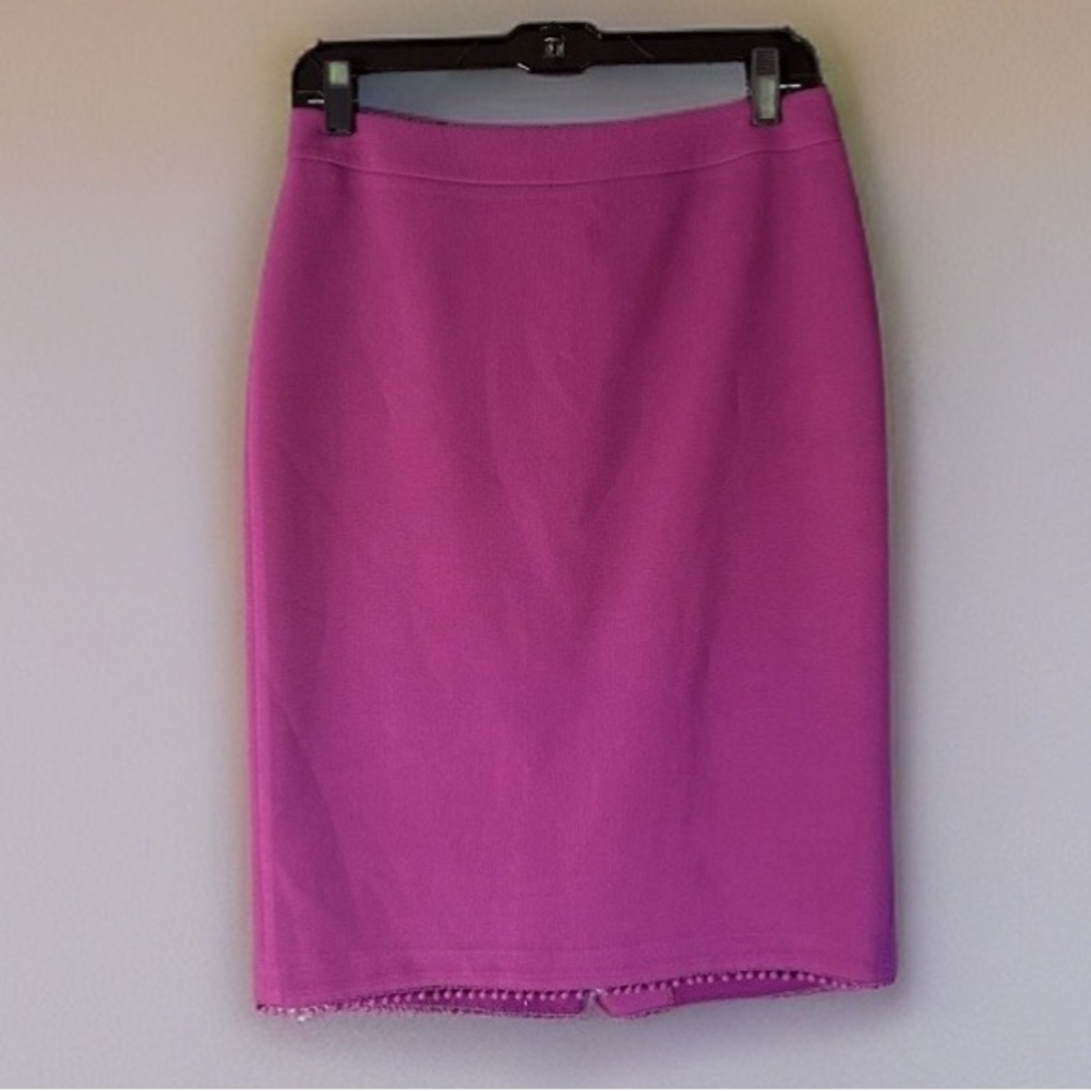 Women's Fuchsia Pencil Skirt - Classic Straight Silhouette